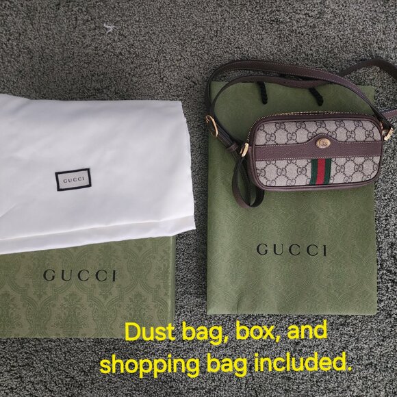 Gucci crossbody mini w dust bag and box - Picture 3 of 14